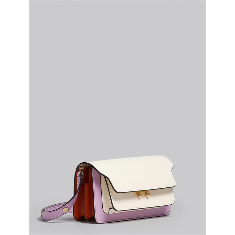 MARNI Trunk Bag EW, Talc/Lightlila